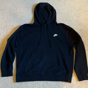Nike Men's Black Hoodie with Logo